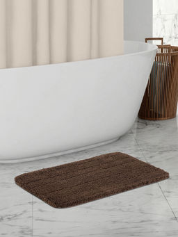 OBSESSIONS - Brown Super Absorbent Anti Skid Bath Mat