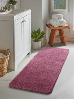 OBSESSIONS - Onion Pink Super Absorbent Anti Skid Bath Mat (L)