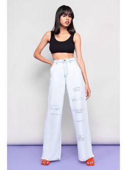 FREAKINS - Printed Wide Jeans