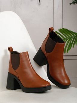 Bruno Manetti - Womens Chelsea Boots Tan