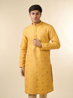 Diwas by Manyavar - Men Yellow Radiance Kurta