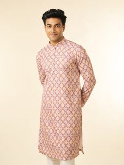 Diwas by Manyavar - Men Beige Chic Elegance Kurta