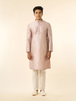 Diwas by Manyavar - Dusty Pink Elegance Kurta with Pyjama