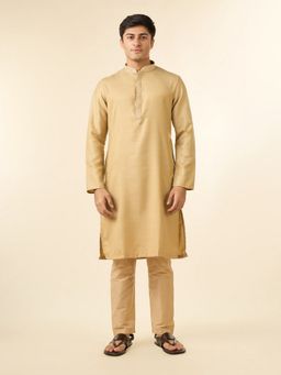 Diwas by Manyavar - Men Beige Radiance Kurta with Pyjama