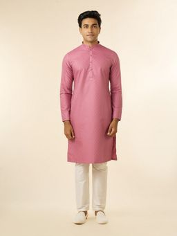 Diwas by Manyavar - Men Dusty Pink Elegance Kurta with Pyjama