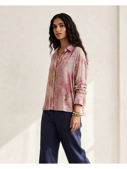 LABEL NAARITI - Adi Pink Tie & Dye Shirt