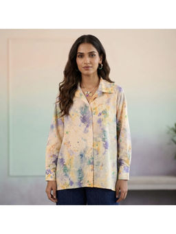 LABEL NAARITI - Adi Yellow Tie & Dye Shirt