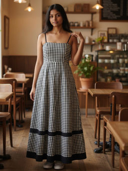 Notch Above - Caroline Gingham Checks Dress