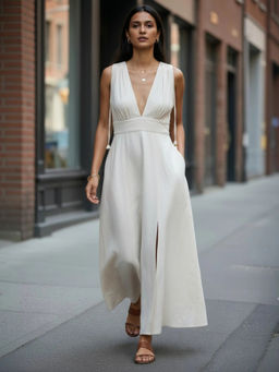 Notch Above - White Ira Classic Maxi Dress