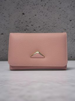 CrossKulture - Women Compact Multiple Card Slots Wallet Peach Wallet