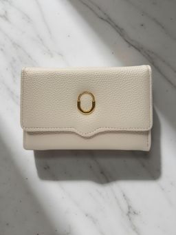 CrossKulture - Women Compact Multiple Card Slots Wallet White Wallet