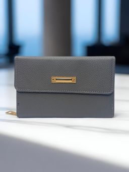 CrossKulture - Women Compact Multiple Card Slots Wallet Grey Wallet