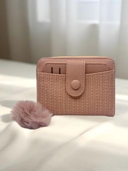 CrossKulture - Women Compact Multiple Card Slots Wallet Peach Wallet