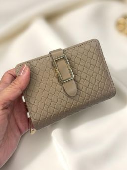 CrossKulture - Women Compact Multiple Card Slots Wallet Khaki Wallet