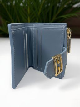 CrossKulture - Women Compact Multiple Card Slots Wallet Blue Wallet