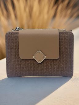CrossKulture - Women Compact Multiple Card Slots Wallet Brown Wallet