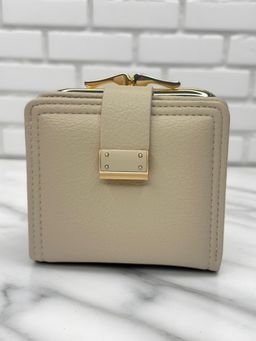CrossKulture - Women Compact Multiple Card Slots Wallet Cream Wallet