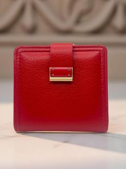 CrossKulture - Women Compact Multiple Card Slots Wallet Red Wallet