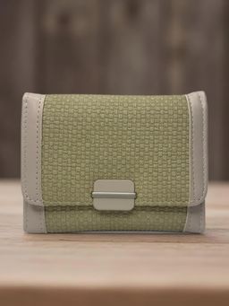 CrossKulture - Women Compact Multiple Card Slots Wallet Green Wallet