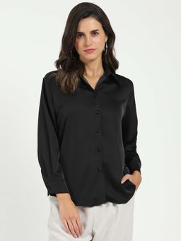 Global Republic - Women Black Solid Shirt