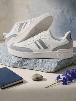 U.S. POLO ASSN. - Colt Stylish Casual Sneakers for Men-White