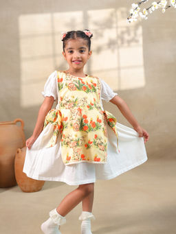 LAAD In every touch - Girls Multi-Color Printed Tulip Bunny Dress