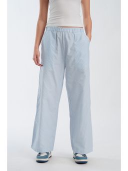 Bonkers Corner - Light Blue Striped High Rise Pant