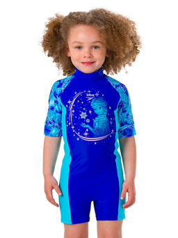 Speedo - Girls Disney Frozen Print Endurance10 One Piece Swimsuit - Blue