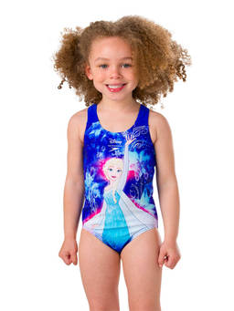 Speedo - Tot's Endurance10 Disney Frozen Print One Piece Swimwear - Blue