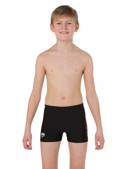 Speedo - Boy's Endurance10 Star Wars Trooper Logo Aquashort - Black & White