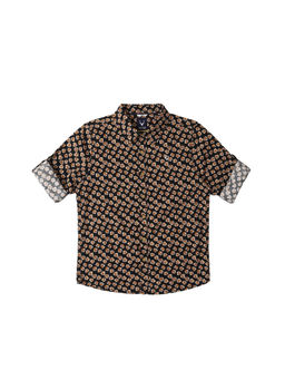 Allen Solly - Boys Multi-Color Slim Fit Print Casual Shirt