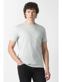 Van Heusen - Men Grey Print Crew Neck T-Shirt