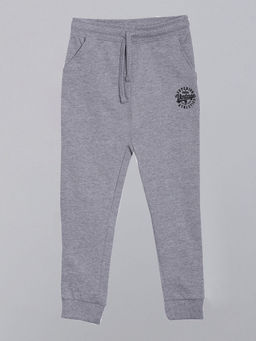 3PIN - Grey Solid Regular Fit Joggers