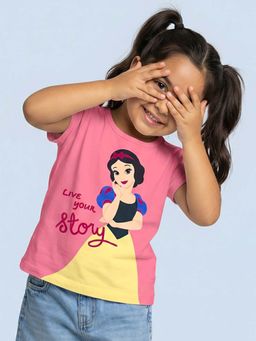 Nautinati - Girls Disney Snow White Placement Print Pink T-Shirt