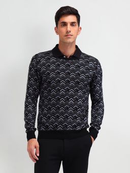 Arrow - Black Full Sleeves Sweater