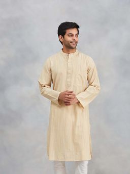 Fabindia - Beige Cotton Kurta