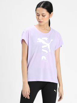Puma - Modern Sports Relaxed Women Purple T-Shirt