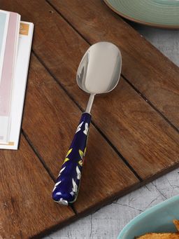 Miah Decor - Hand-Painted Stainless Steel & Ceramic Flour/Lentils Scooper Table Cutlery