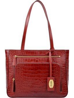 Hidesign - Red Katniss Croco Polished Ranch Handbag