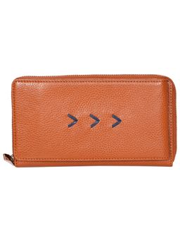 Sassora - Premium Leather Women Brown Mobile Sling Bag