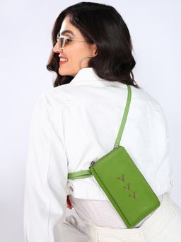 Sassora - Premium Leather Multicolor Mobile Sling Bag