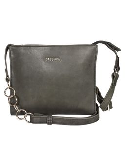 Sassora - Genuine Premium Leather Stylish Sling Bag - Green