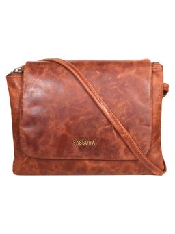 Sassora - Premium Leather Everyday Crossbody Sling Bag