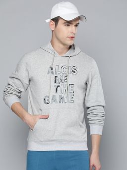 Alcis - Men Grey Printed Hooded