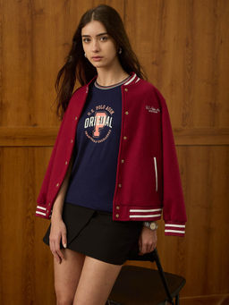 U.S. POLO ASSN. - Women Blue Cotton T-Shirt