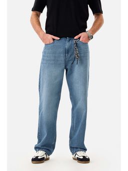 Snitch - Blue Washed Relaxed Jeans for Men