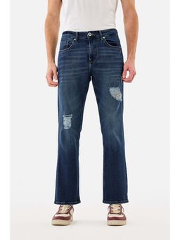 Snitch - Dark Blue Straight Jeans for Men