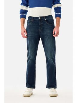 Snitch - Men Dark Blue Straight Jeans