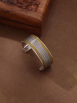 Niska - Women Silver-Gold Oxidized Stylish Cuff
