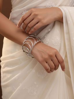 Niska - Women Silver Oxidized Stylish Cuff